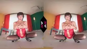 【VR】唾液ダラダラいやらしすぎる腰つきでディルドーオ