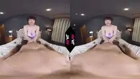 【VR】超密著型性感スマタ手コキ！オイルエステ河北はる