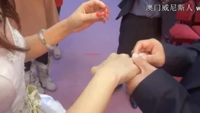 台湾新婚夫妻结婚典礼视频和洞房啪啪啪视频流出