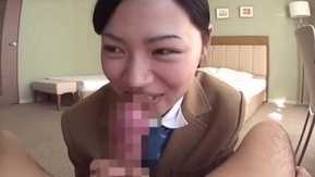 白天穿著制服和髒嘴的漂亮女孩 3