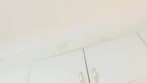 豊満な体型と大きな胸を持つ容姿端麗な女の子「ピーチハニー」がトイレでディルドに乗っています。彼女のピンク色のマンコのクローズアップはとても魅力的です。