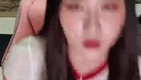 [韩国] 红白大对抗~黑长直主播的情慾实况!!大乳晕大胸部可以揉吗？