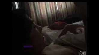 91 Newcomer with big cock and college student part-time girl take selfies of sex at close range on mobile phone, cumming on belly with clear dialogue and moaning awesomely