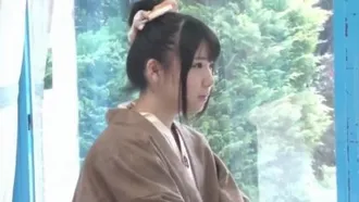 A female student on a graduation trip found at Isawa Onsen rides the Magic Mirror for the first time. Her big tits and beautiful butt are sensually massaged after bathing. The sensitive Yukata girl cums four times and incontinence...