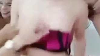 A big sex show with multiple people taking turns giving blowjobs while riding on top and moving on their own is very tempting