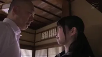 Depuis ce jour... Une belle fille en uniforme se fait crémer pendant un entraînement de bondage Ren Hinami