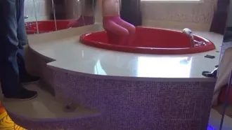 PANS bella e tenera modella di bellezza Zixuan Hotel riprese private su larga scala bellissimi seni calze rosse labbra grandi peli pubici sexy pieni di tentazione Dialoghi in mandarino