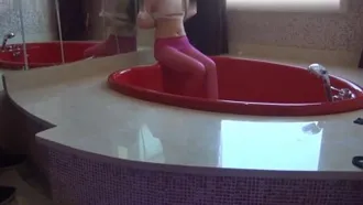 PANS modelo de belleza justa y tierna Hotel Zixuan rodaje privado a gran escala hermosos pechos medias rojas labios mayores vello púbico sexy lleno de tentación Diálogo mandarín 1080P versión original