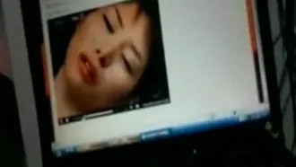 95 Busty beauty lay on the bed and exposed her face for oral sex. Blowjob. Swallowing semen. Mandarin dialogue