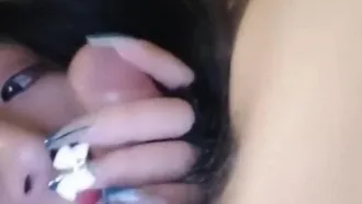 The fan’s nipples give a good blowjob