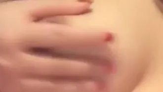 The best steamed bun girl licks her breasts and exposes her pussy live show