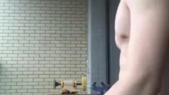 Handsome guy and his fair and voluptuous girlfriend have sex from the balcony to the study room