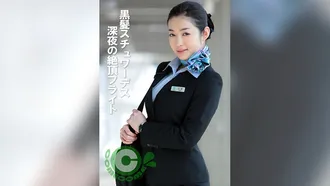 PYU-377 Black-haired Stewardess Late Night Climax Flight