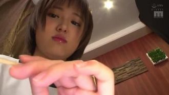Nao Yuki shows off her panties and shows off her secret options.