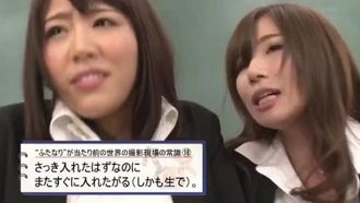 ふたなり×ふたなり 大量射精＆大量潮噴き ふたなりが当たり前の世界の撮影現場はメチャメチャ過ぎてもう大変っ！ 巨乳女教師編 千乃あずみ 浜崎真緒