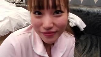 夜勤明けの美人ナースに本物制服で生ハメ中出し介護してもらったので顔出し流出しちゃお！