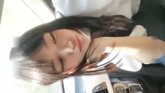 高顏值女孩車震口交
