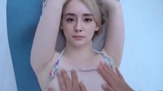 [顔の変化] ヤン・ミーは手錠をかけられた後にマッサージされました。彼女はあまり力がなく、胸は大きいですが、隠す必要があります。