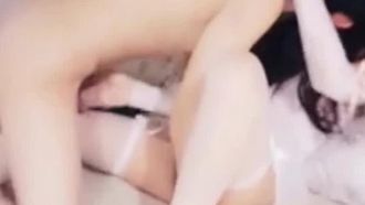 【希少国産ニューハーフ】女性よりも美しい白ストッキング女装子がセックス
