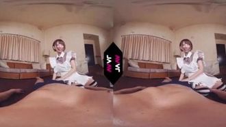 【VR】非抜き系メイドリフレでこっそフェラしてくれた七