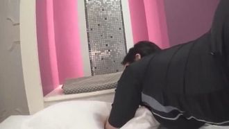 I was made to cum with an electric massager over my swimsuit