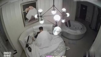 [偷拍系列] 下班约女同事到饭店一夜两砲