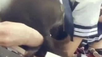Tempo di sesso tra coppie, scattando foto di sesso durante il processo