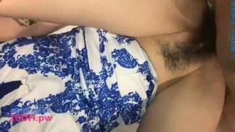 Oshio cat in blue cheongsam spreads her legs and welcomes cock into her pussy, big snow-white breasts