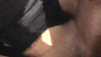 My sexy girlfriend was playing with a car in the wild and screamed that I was going to die