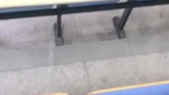 Una bellissima conduttrice con un bell'aspetto è andata in classe per giocare all'aperto, si è infilata il vibratore ed è corsa in bagno per masturbarsi. Era molto allettante.