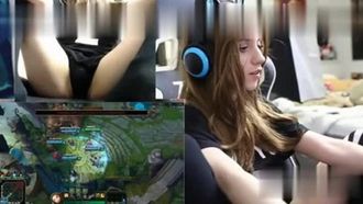 MyFreeCams 앵커 Lana Rain은 Ziwei를 플레이하면서 LOL 게임을 방송합니다.