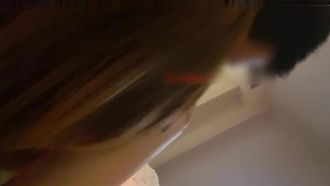 Flitterwochen-Sex-Selfie eines frisch vermählten Paares durchgesickert, wunderschöne Brüste, High Heels und schwarze Strümpfe, rosa Muschi voller Sperma geleckt, hochauflösende Privataufnahme 50P, perfekte Gesichtsbelichtung, hochauflösende 1080P-Version
