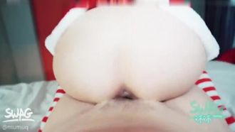 The latest leaked [Taiwan SWAG] Christmas series fat otaku brother's Christmas wish for the little fairy who lost his virginity 720P high-definition original version