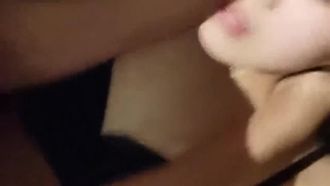 The long-haired beauty Cher Fan had sex with her male fan in the Internet cafe toilet. She was so happy that she climaxed but she didn’t dare to cry out because it was too exciting~