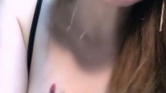 高颜值极品美乳美女主播穿露乳情趣内衣乳形极佳揉奶舔奶