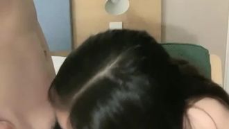 (極品小奶貓)大奶美女幫砲友口交