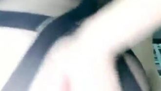 Kawaii girl video with round and fat butt and sexy one-piece stockings