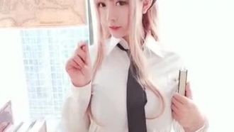La migliore giovane modella trapela su larga scala ~ La bellezza dei seni grandi è seducente in uniforme ~