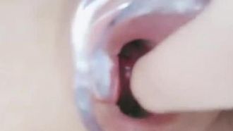QQ의 귀여운 여동생~내시경으로 모두에게 자신의 부드러운 구멍을 보여줍니다~