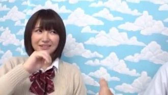 素人女子○生 ラップ1枚隔ててお兄ちゃんと素股体験して発射できたら賞金GET！！