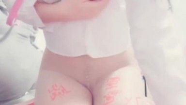 最新2019极品爆乳女神 私人玩物 会员定制版 粉色电动棒淫浪