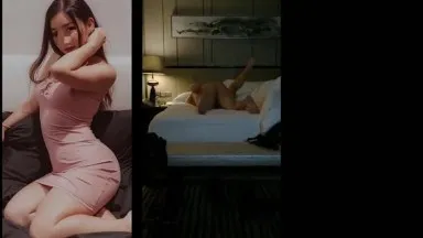 Una bellissima ragazza con un bell'aspetto e un corpo sexy prende l'iniziativa di sedersi in un hotel di fascia alta per compiacere il ricco magnate di seconda generazione