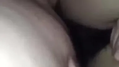 Selfie video of real couple having sex in a room