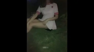 Baidu Cloud leak revealed that a pretty girl born in the 1990s in Guangzhou took a selfie with her best friend while playing in the park. After shaving her pussy, she and her boyfriend licked each other's sexual organs.