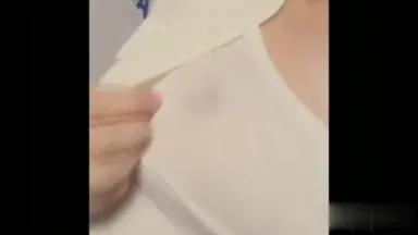 Video taken on the bus for her boyfriend>-=-=3 She deliberately didn’t wear a bra and let her beautiful white breasts “fall out”