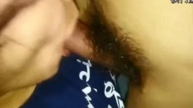 College girl eats cock seriously and gets wet from below