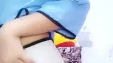 Innocent and cute anchor girl Meng Mengzi ~ 2019 Spring Masturbation Show ~ The Chinese style top cannot cover his pink and beautiful breasts ~