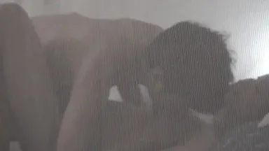 Passionate sex inside a mosquito net