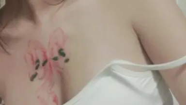 A sexy girl with tattoos on her back and a tattooed guy have sex together. They wear panties, lick breasts, give blowjobs, and ride hard from behind. It’s very tempting. If you like it, don’t miss it.