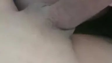 Busty girl with big breasts has sex with her boyfriend at home, deepthroat blowjob